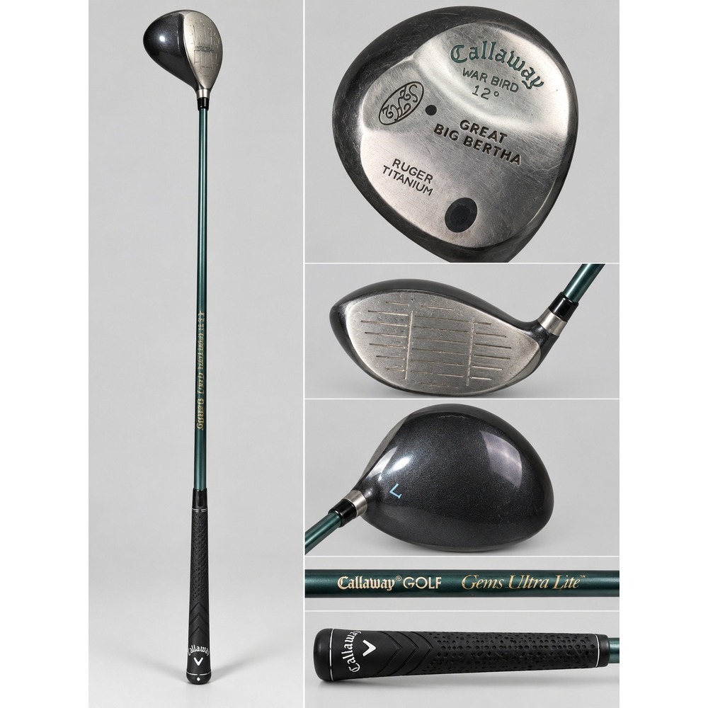 Callaway Great Big Bertha War Bird 12 Degree Driver Ruger Titanium Gems Lite